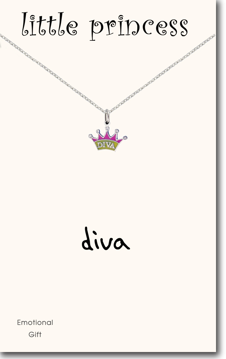 Diva\'s crown pendant necklace